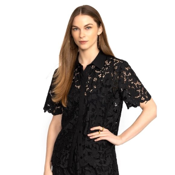 Johnny Was 2 Pc. Lace Shirt & Camisole NWT - Picture 2 of 16